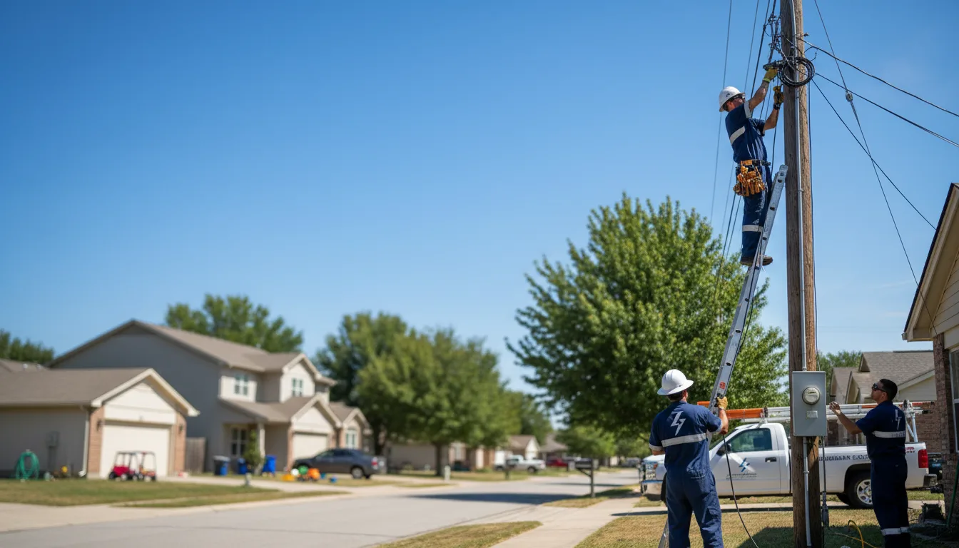 Residential electrician providing installation services in Spring Glen, PA